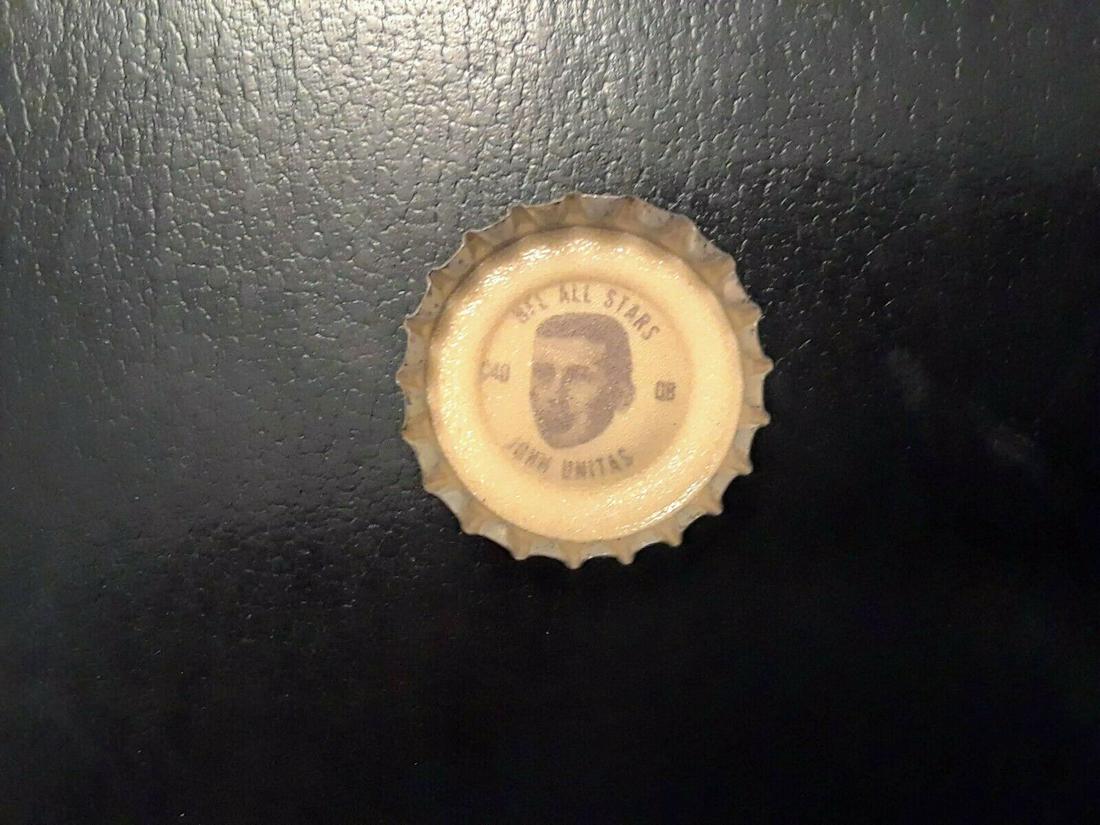 1965 Coke Football Bottle Cap John Unitas C40 Baltimore: 1965 Coke Football Bottle Cap John Unitas C40 Baltimore Colts Louisville Alum EX