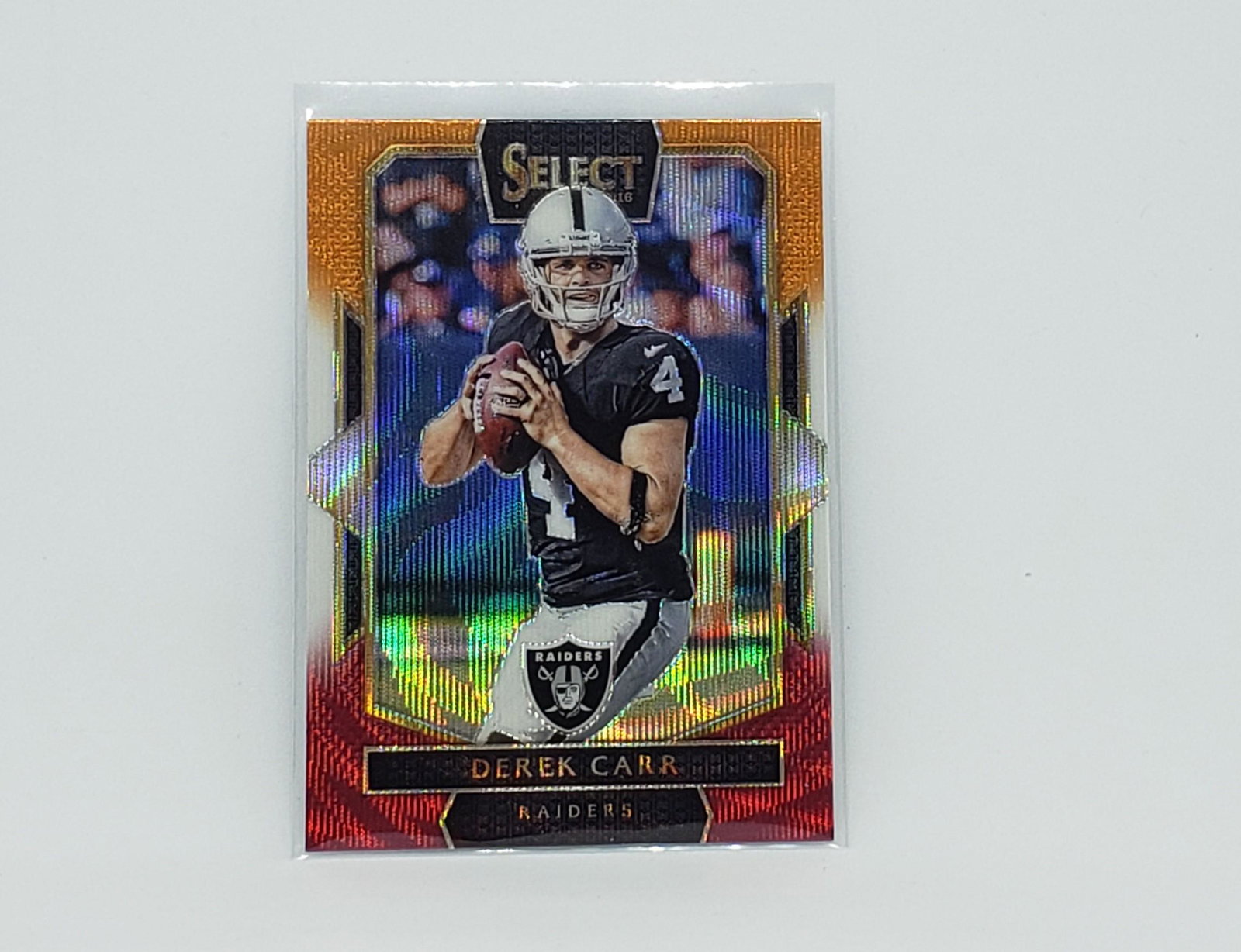 2016 panini tri-color prizm derek carr raiders: 2016 panini tri-color prizm derek carr raiders