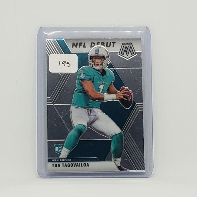 TUA TAGOVAILOA DOLPHINS MOSAIC NFL DEBUT ROOKIE CARD: TUA TAGOVAILOA DOLPHINS MOSAIC NFL DEBUT ROOKIE CARD