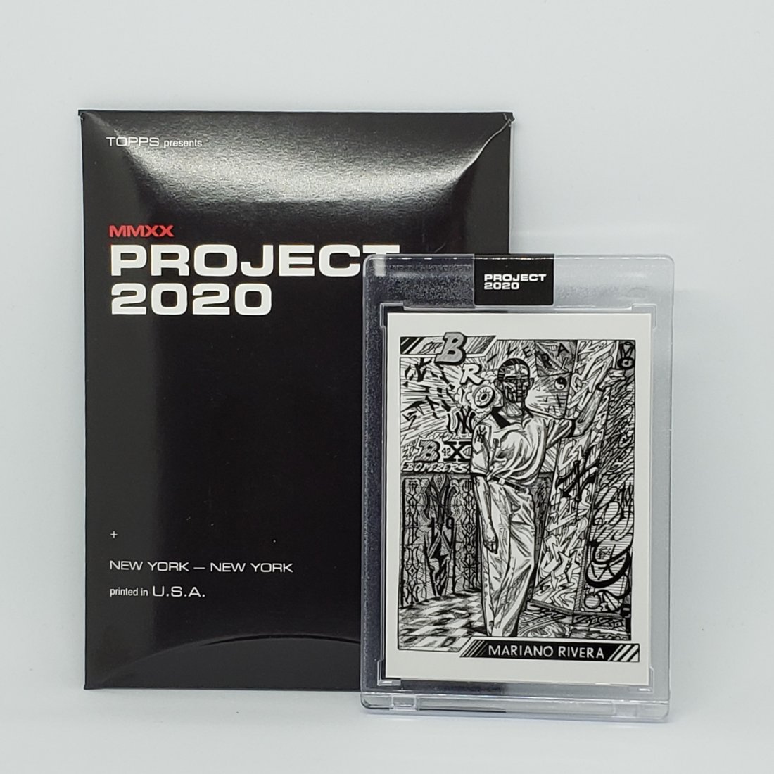MARIANO RIVERA YANKEES TOPPS PROJECT 2020 ENCASED CARD (1 of 3)