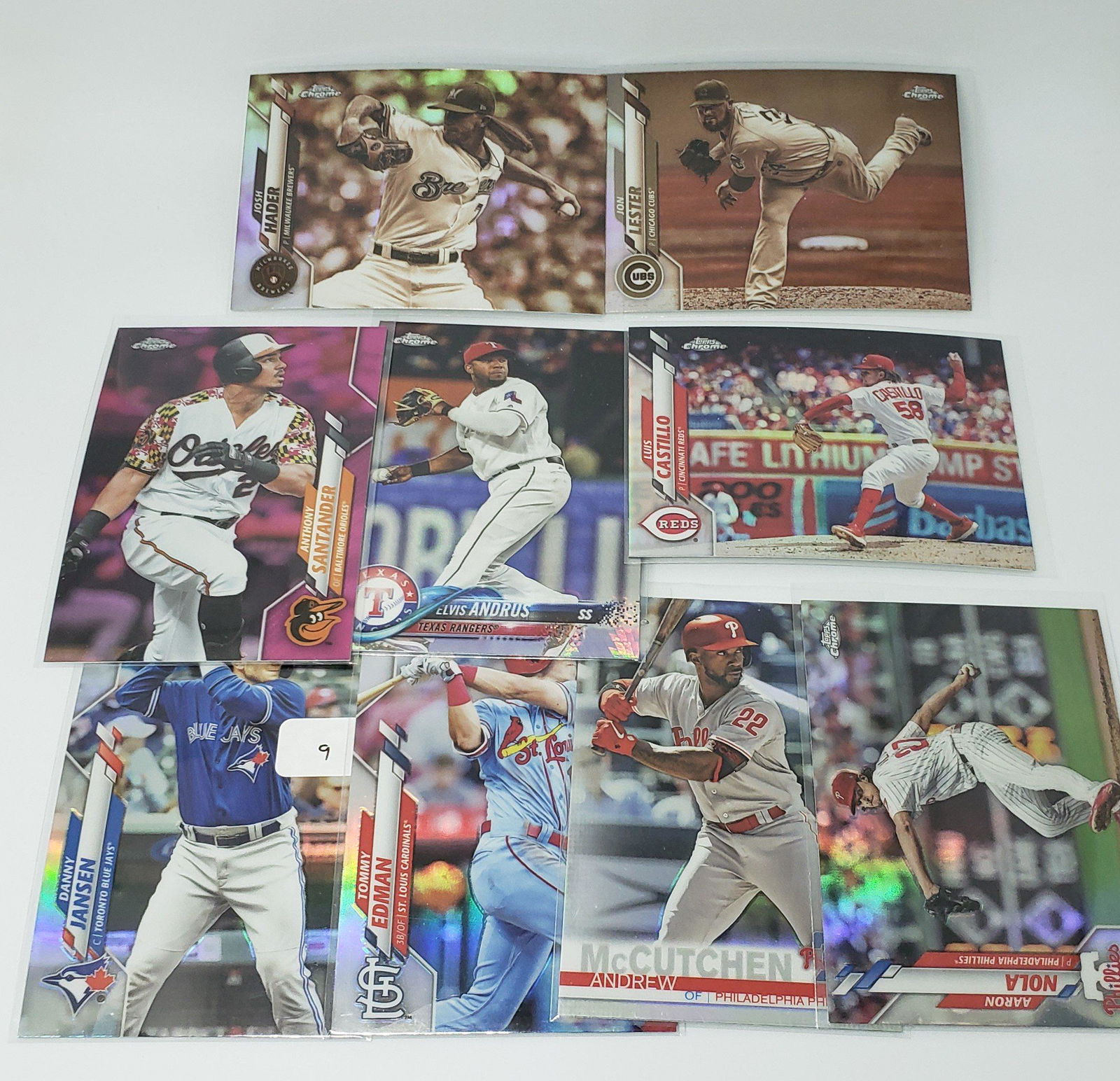 2020 TOPPS CHROME BASEBALL REFRACTORS SP LOT (1 of 2)
