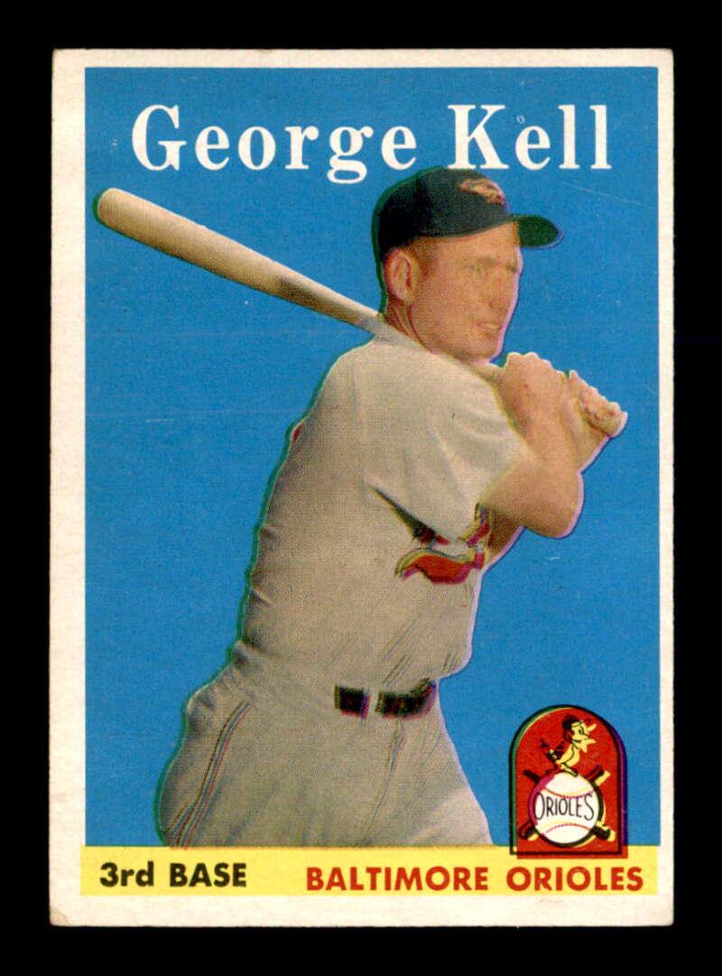 VINTAGE HOF 1958 TOPPS BASEBALL CARDS KELL #2 (1 of 2)