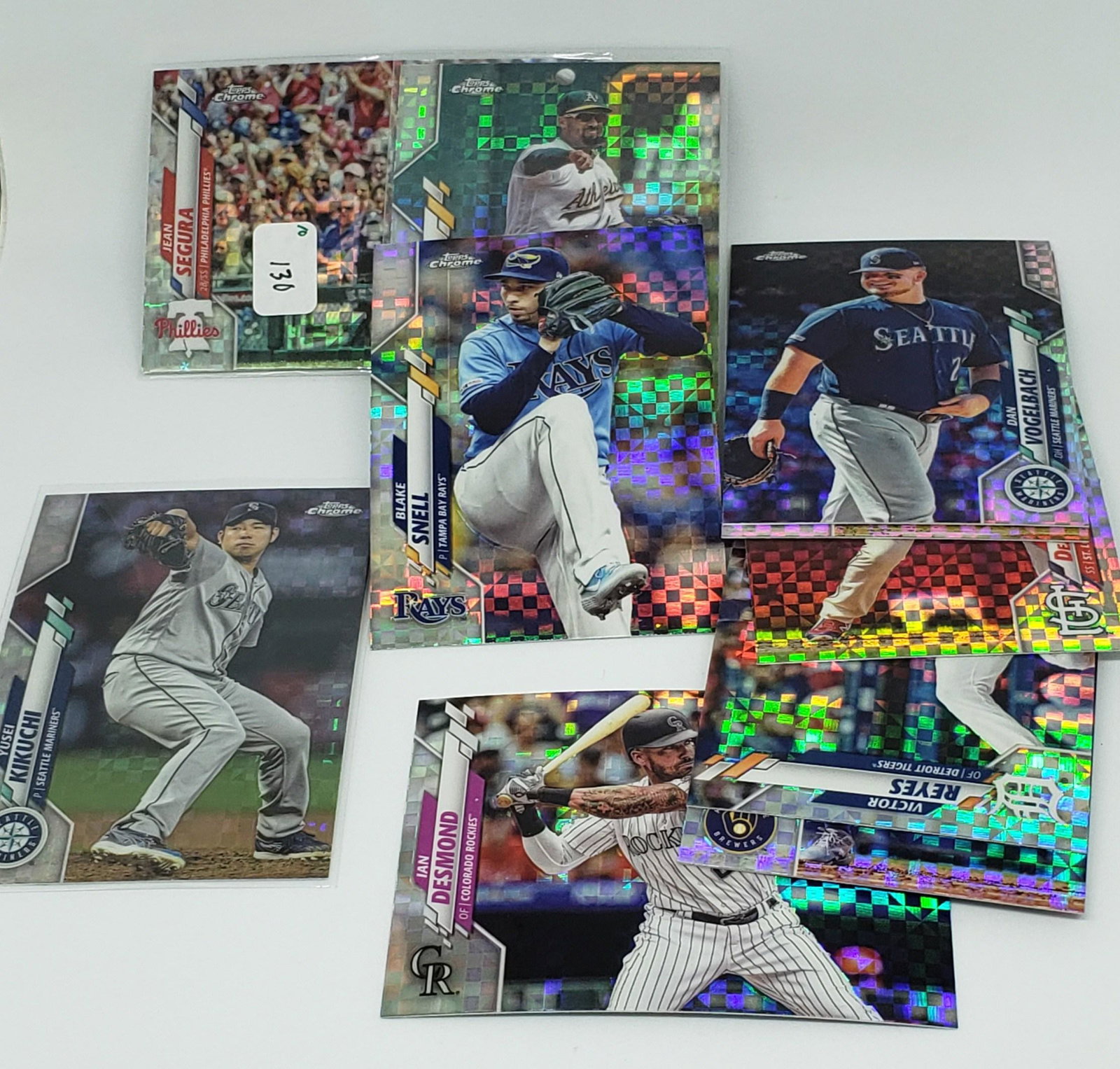 LOT OF 10 TOPPS XFACTOR: WITH JEAN SEGURA, MARCUS SEMEIN AND IAN DESMOND