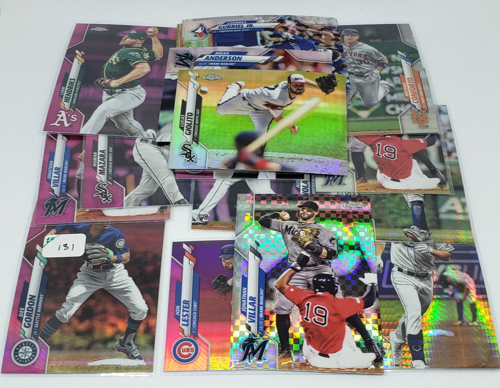 2020 TOPPS CHROME PARALLEL REFRACTOR LOT (1 of 1)