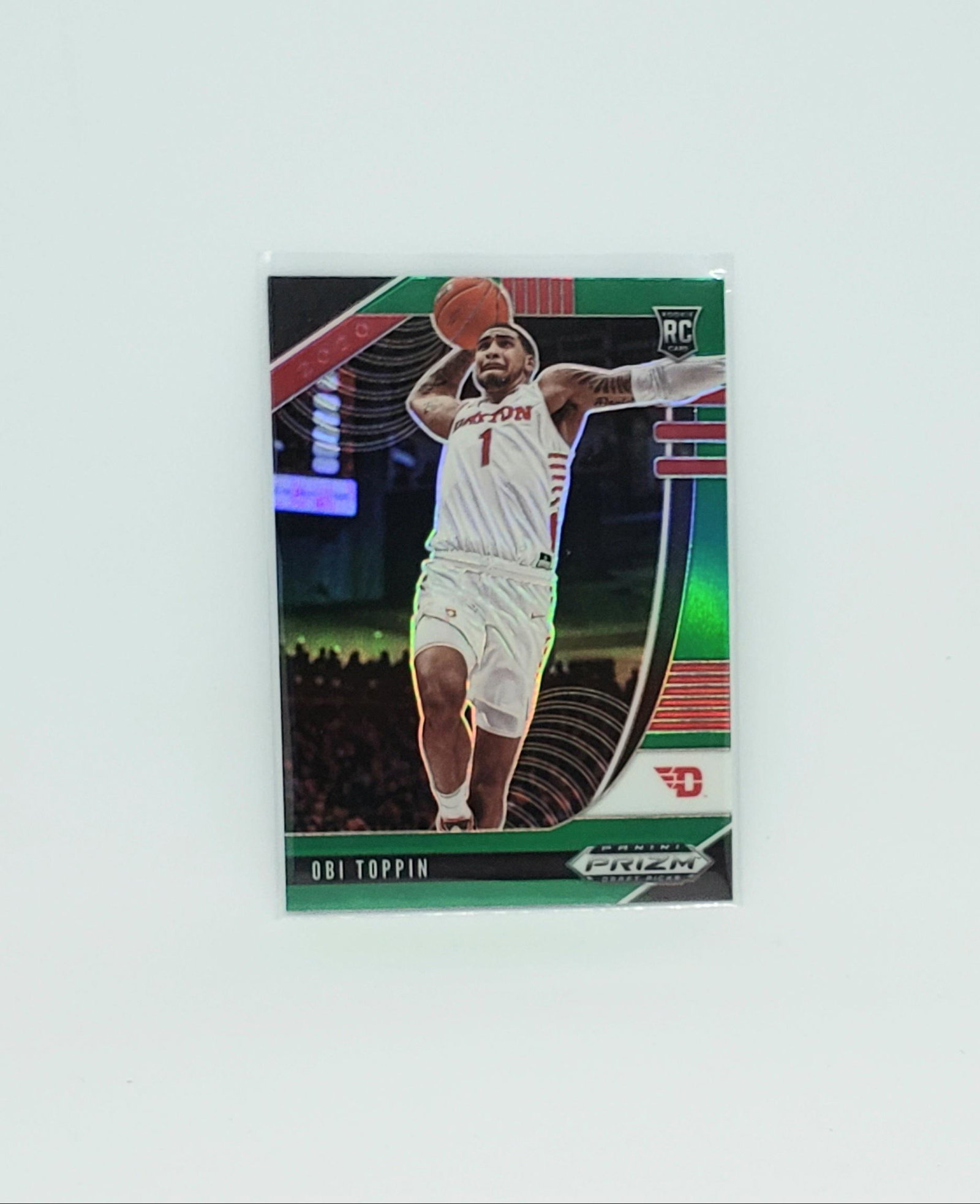 2020 PRIZM DRAFT OBI TOPPIN GREEN PRIZM ROOKIE CARD (1 of 1)