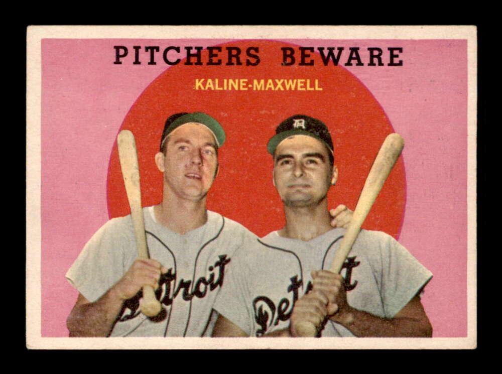 1959 Topps #34 Al Kaline/Charlie Maxwell Pitchers (1 of 2)