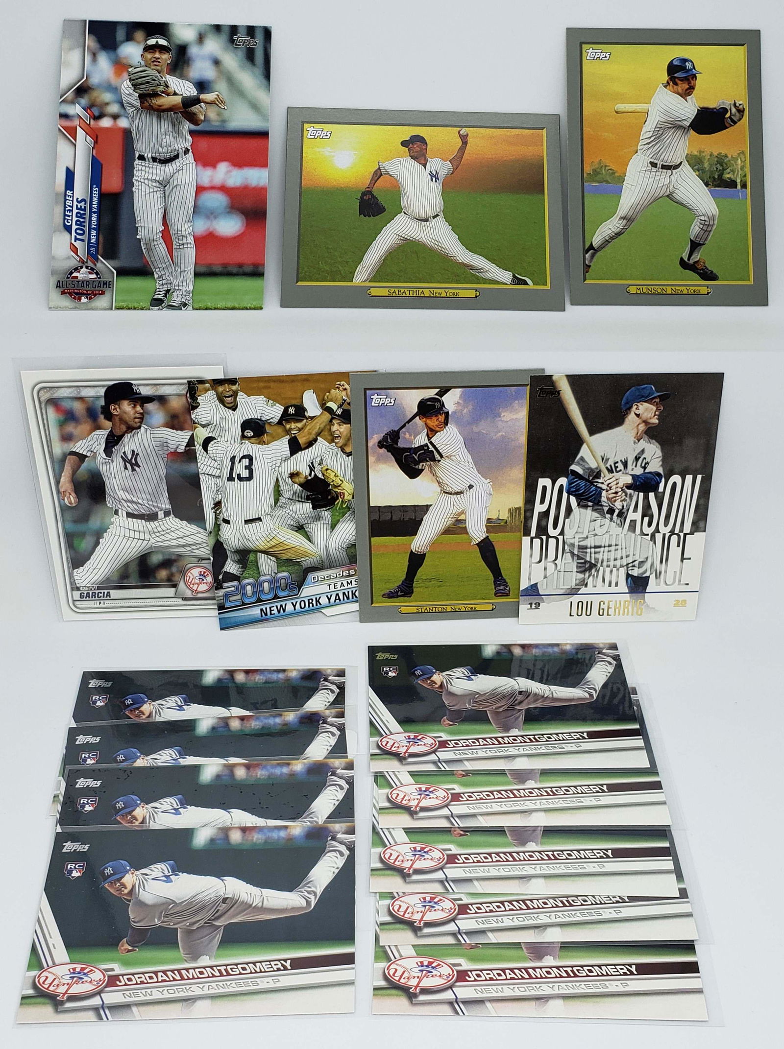 NEW YORK YANKEES INSERTS AND ROOKIE CARDS (1 of 1)