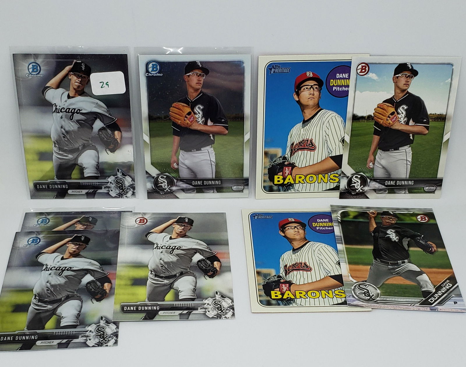 DANE DUNNING WHITE SOX ROOKIE PROSPECT CARDS (1 of 1)