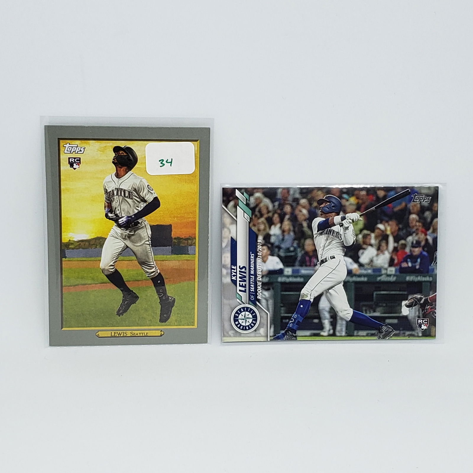 KYLE LEWIS 2020 ROOKIE OF THE YEAR ROOKIE CARDS (1 of 2)