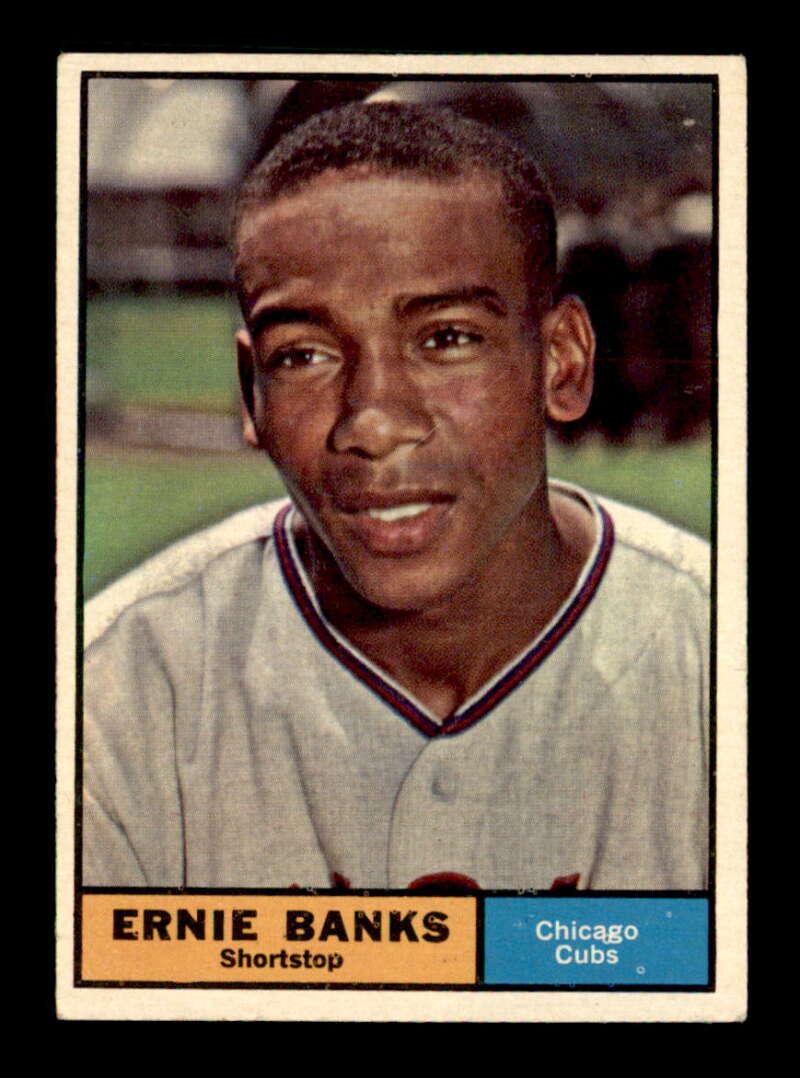 1961 Topps #350 Ernie Banks CHICAGO CUBS (1 of 2)