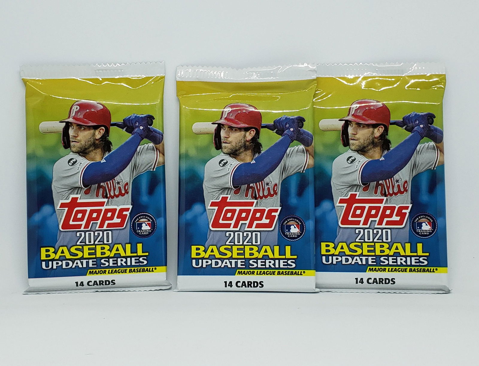 LOT OF 3 2020 TOPPS UPDATE FACTORY SEALED PACKS (1 of 1)