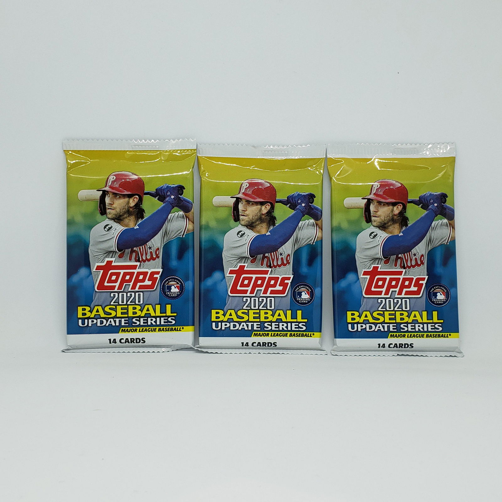 LOT OF 3 2020 TOPPS UPDATE FACTORY SEALED PACKS (1 of 1)