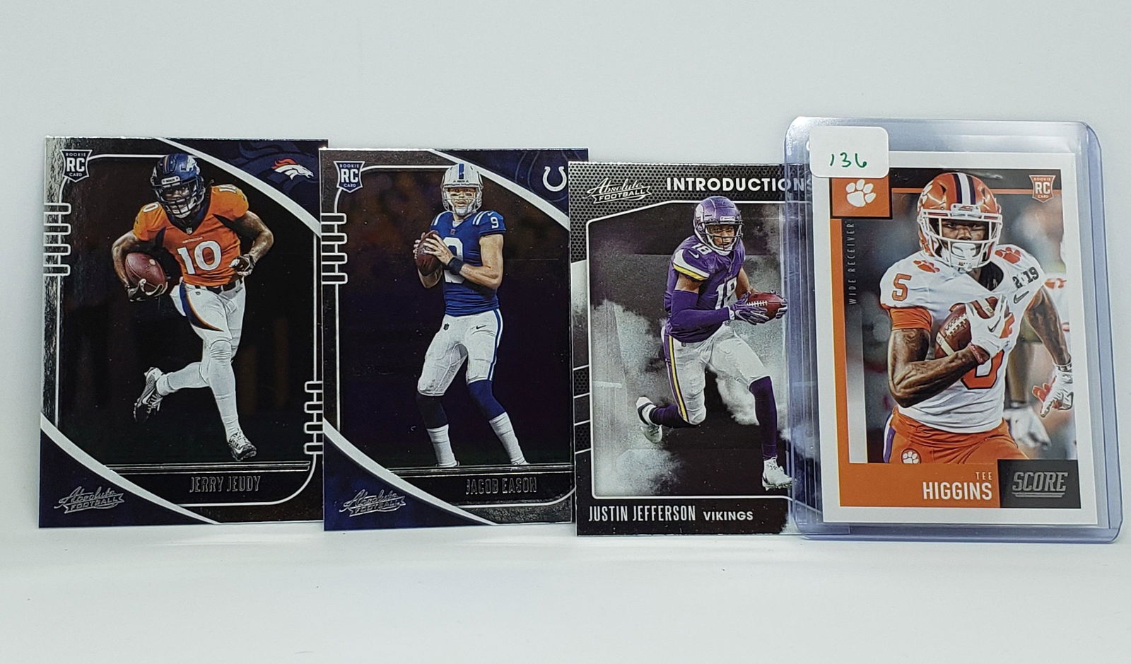 LOT OF 4 NFL FOOTBALL ROOKIE CARDS (1 of 1)