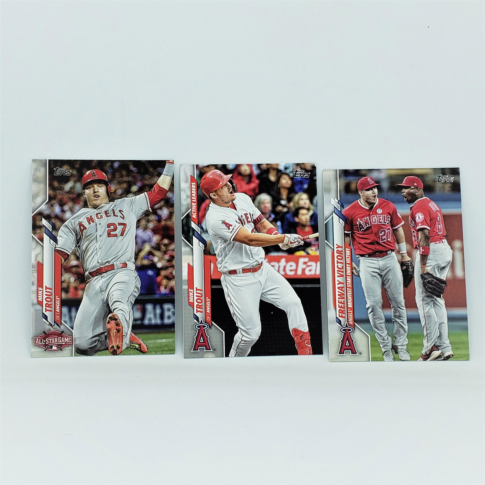 LOT OF 3 2020 TOPPS MIKE TROUT INSERT CARDS (1 of 1)