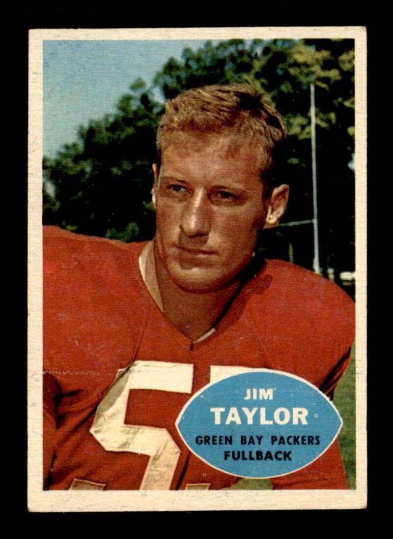 1960 Topps #52 Jim Taylor HOF GREEN BAY PACKERS (1 of 2)