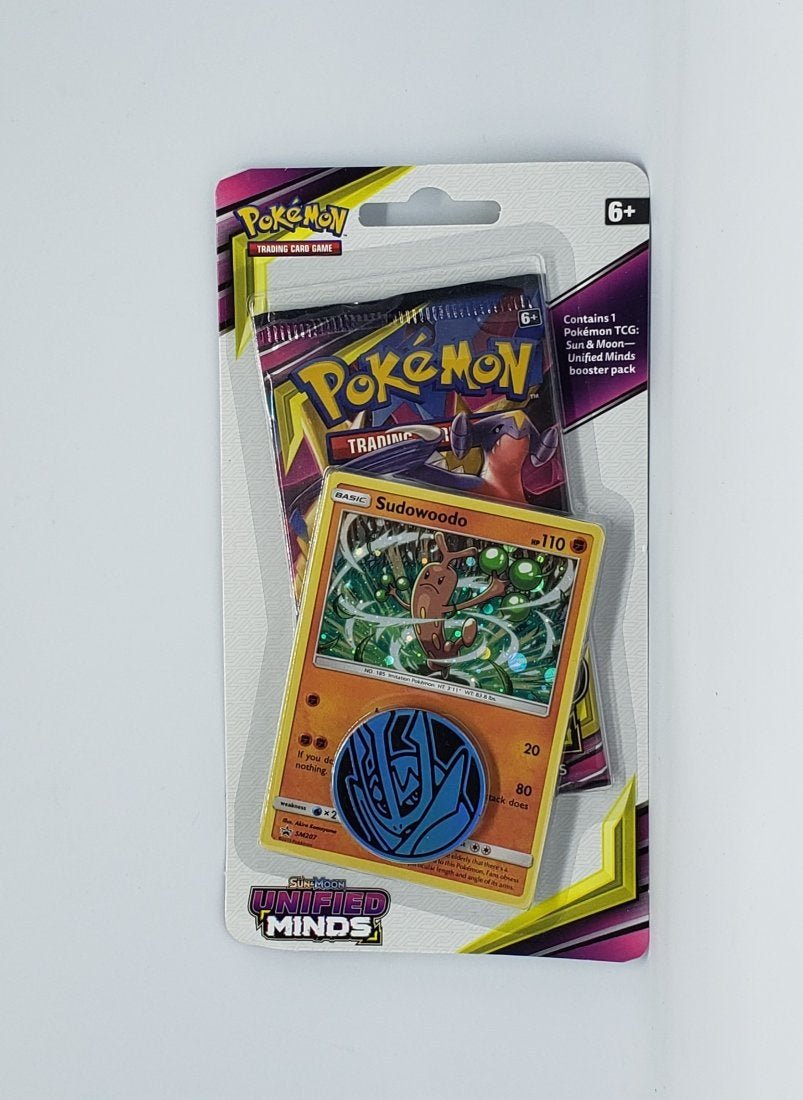 POKEMON TCG SUN & MOON UNIFIED MINDS BOOSTER PACK: POKEMON TCG SUN & MOON UNIFIED MINDS BOOSTER PACK WITH FOIL SUDOWOODO AND COIN