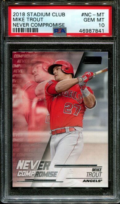 MIKE TROUT PSA GEM MINT 10 TOPPS-NEVER COMPROMISE (1 of 1)