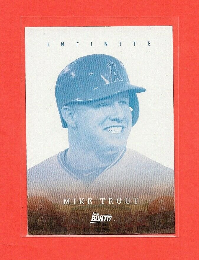 Mike Trout LA Angels TOPPS BUNT 'INFINITE' INSERT (1 of 2)
