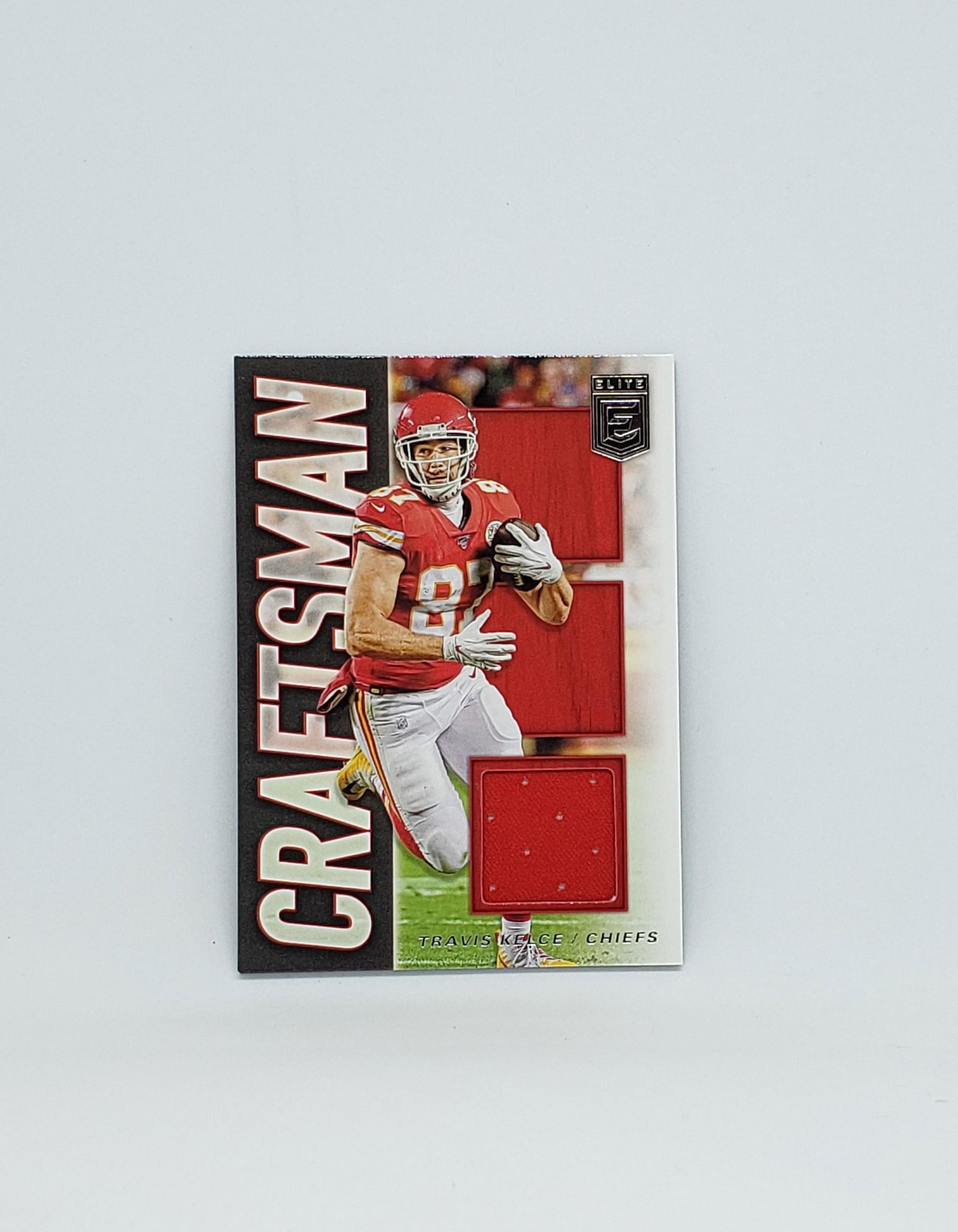 TRAVIS KELCE KC CHIEFS GAME WORN JERSEY CARD (1 of 1)
