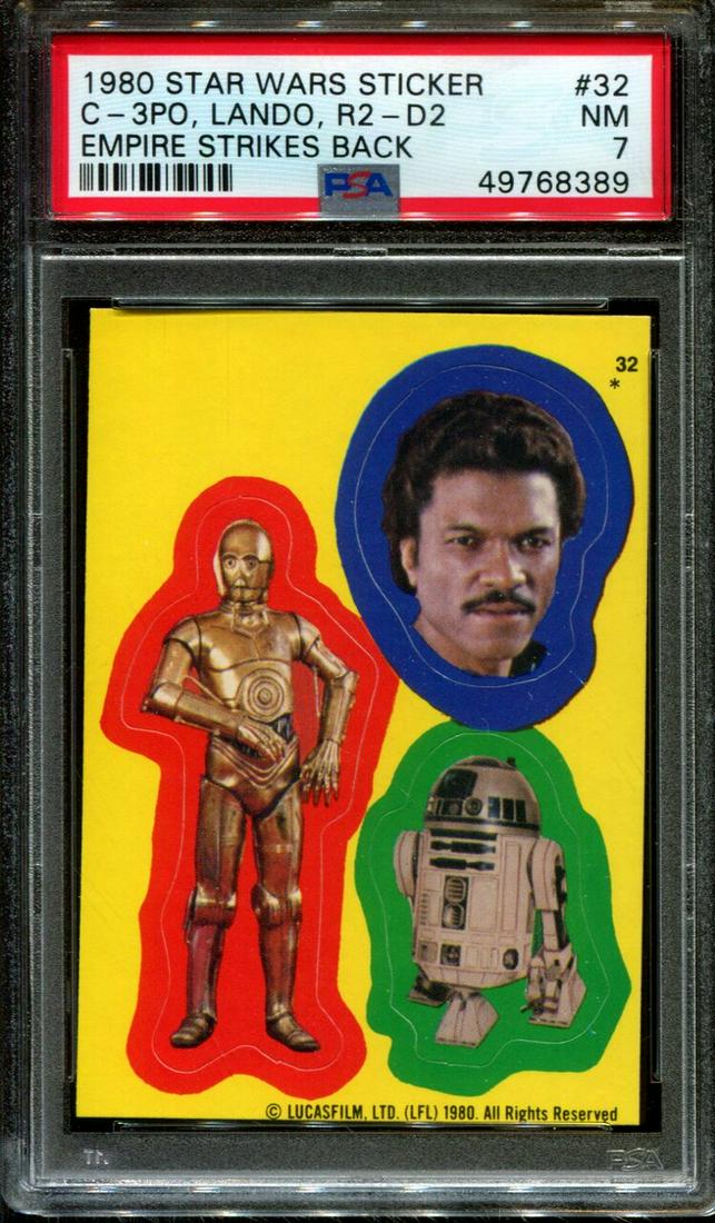 PSA GRADED 1980 STAR WARS EMPIRE STRIKES BACK STICKER (1 of 1)