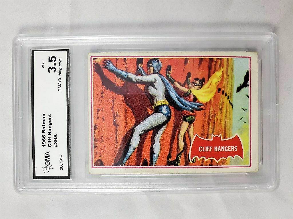 GRADED 1966 Topps Batman Series Red Bat CARD (1 of 2)