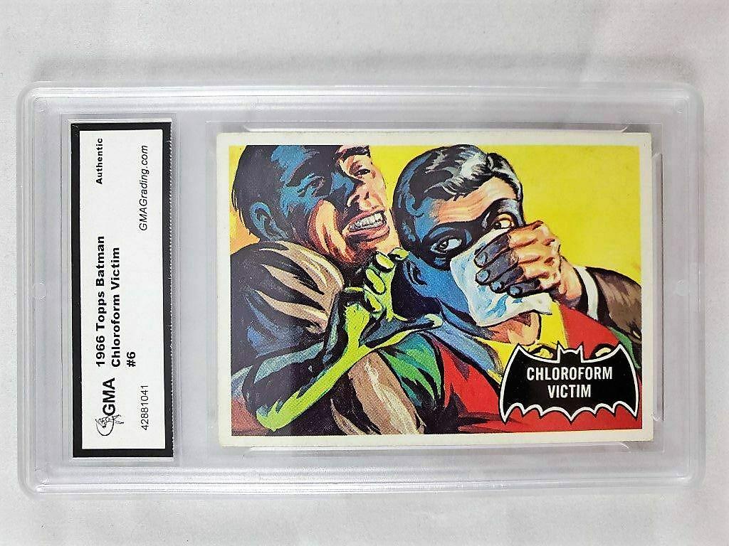 GRADED 1966 Topps Batman Series Red Bat CARD (1 of 2)