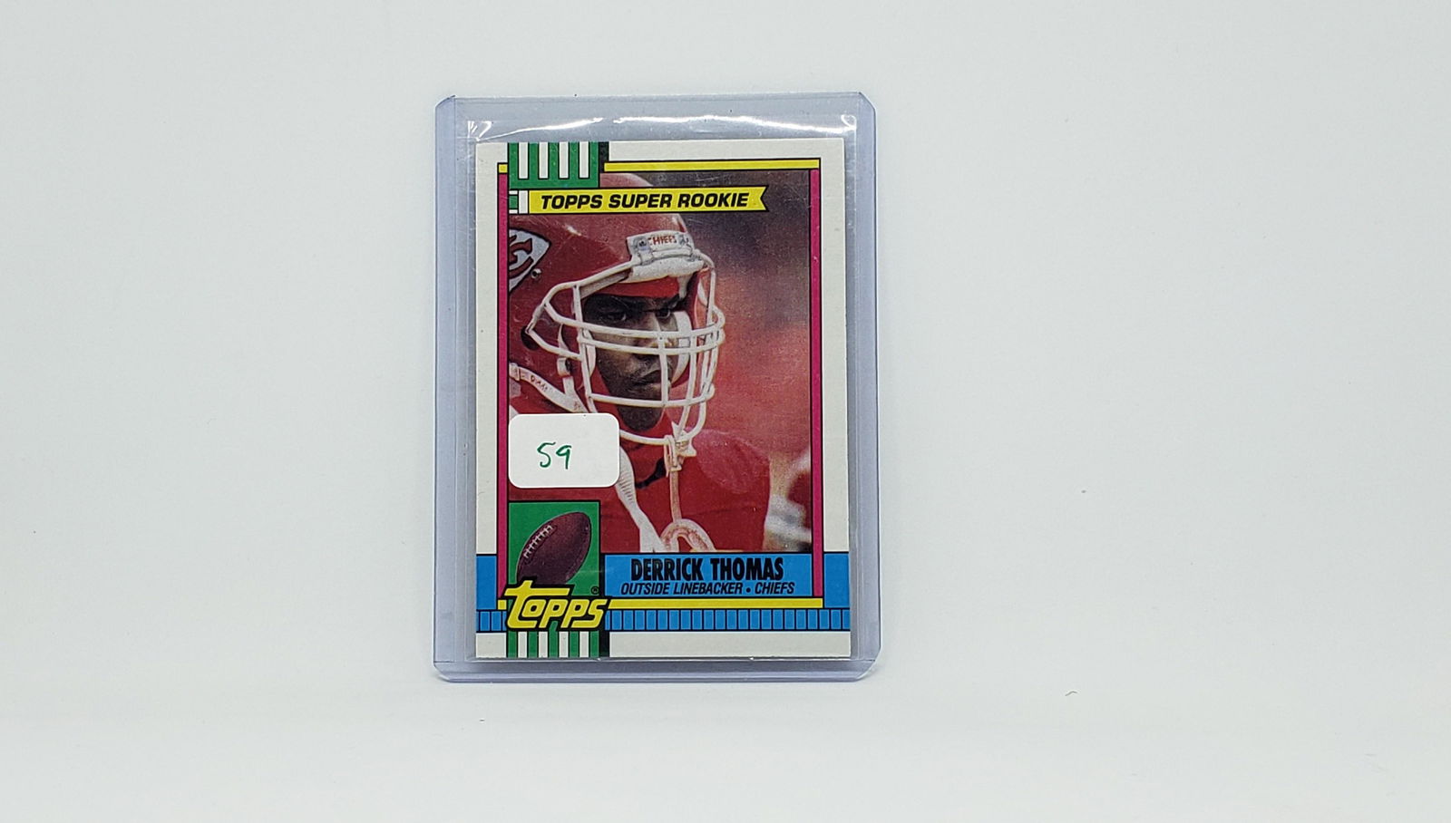 DERRICK THOMAS KANSAS CITY CHIEFS ROOKIE CARD (1 of 1)