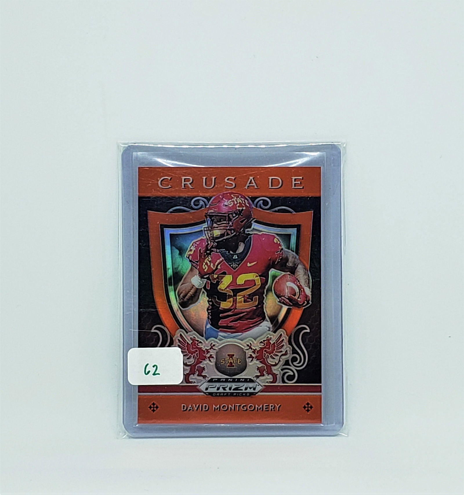 2019 ORANGE PRIZM DAVID MONTGOMERY ROOKIE CRUSADE (1 of 1)