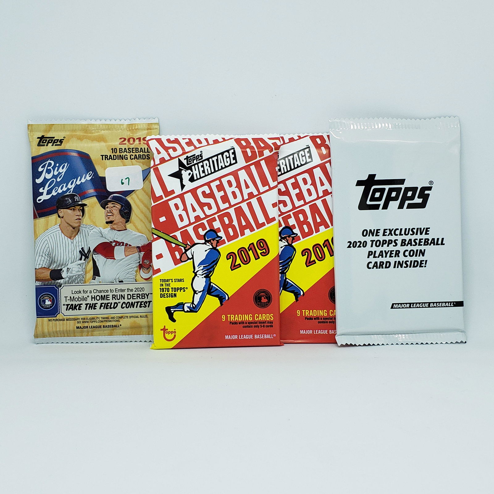 LOT OF 4 SEALED PACKS OF BASEBALL CARD (1 of 1)