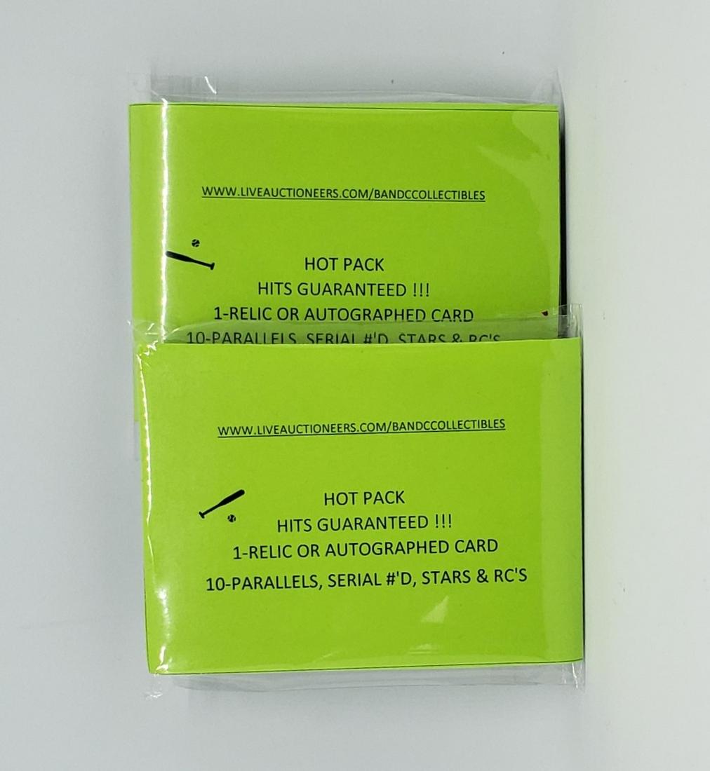 LOT OF 2 BASEBALL HOT PACKS (1 of 1)