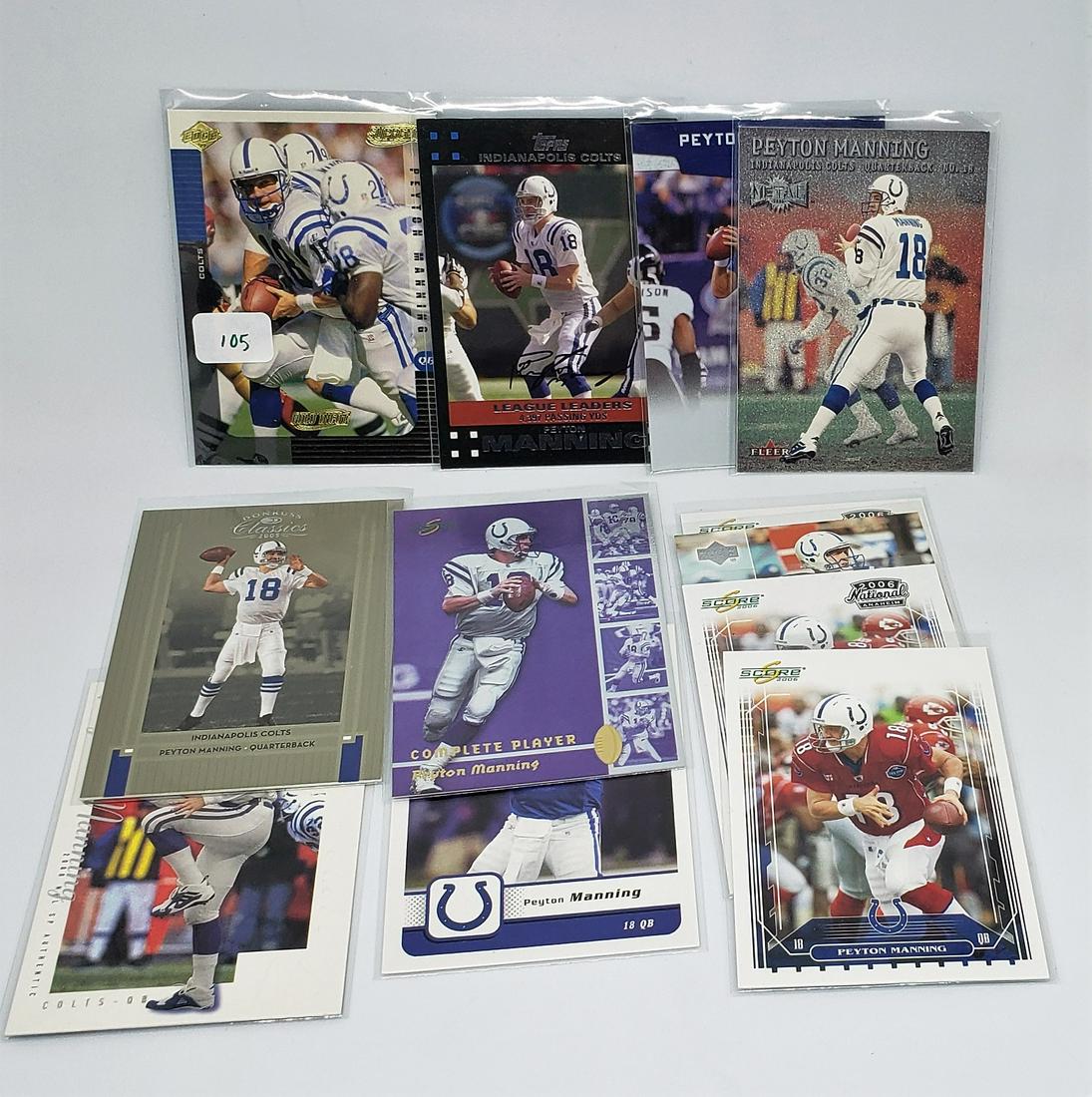LOT OF 12 PEYTON MANNING COLTS CARDS (1 of 1)