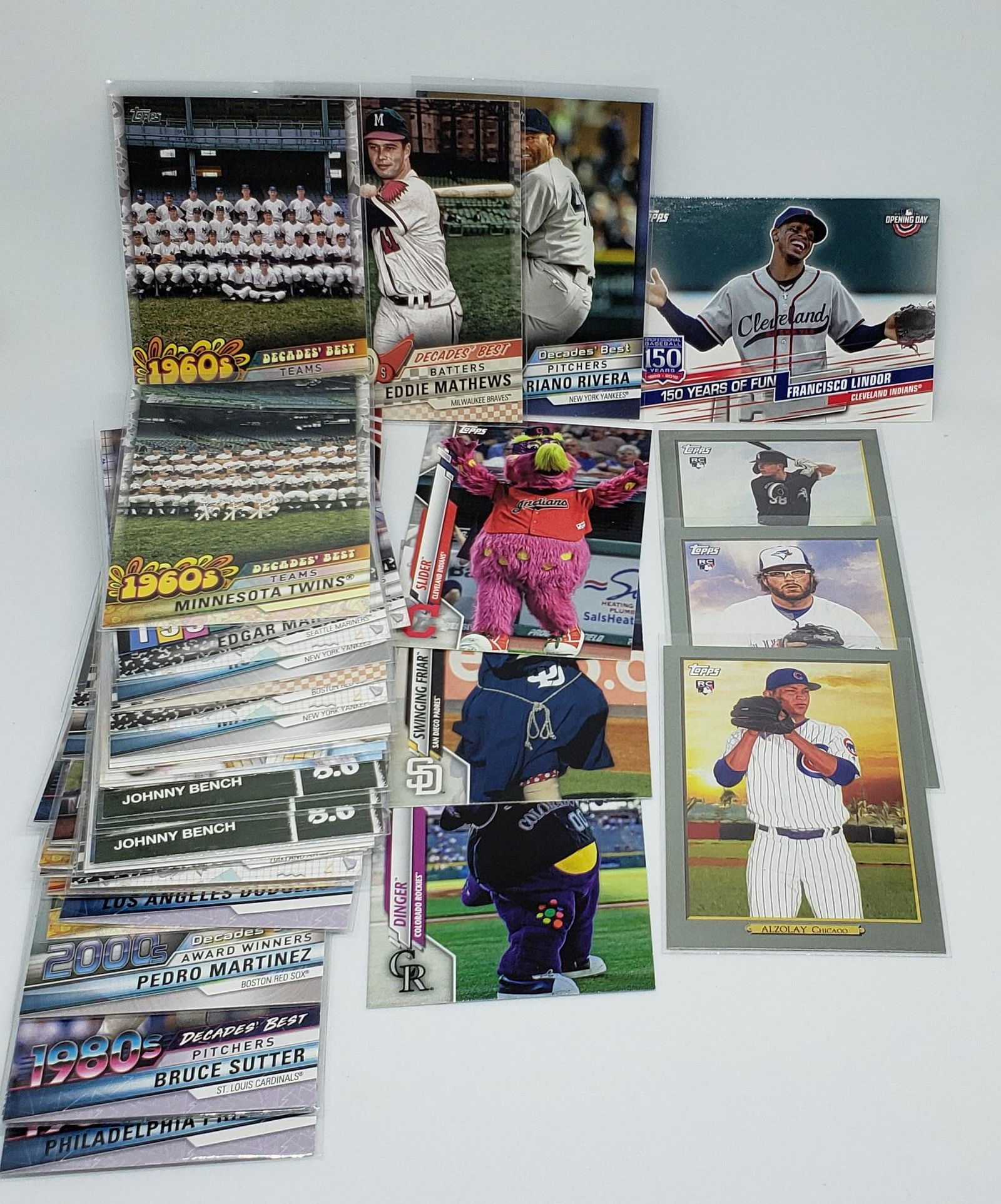 LOT OF 50 TOPPS BASEBALL INSERT CARDS (1 of 1)