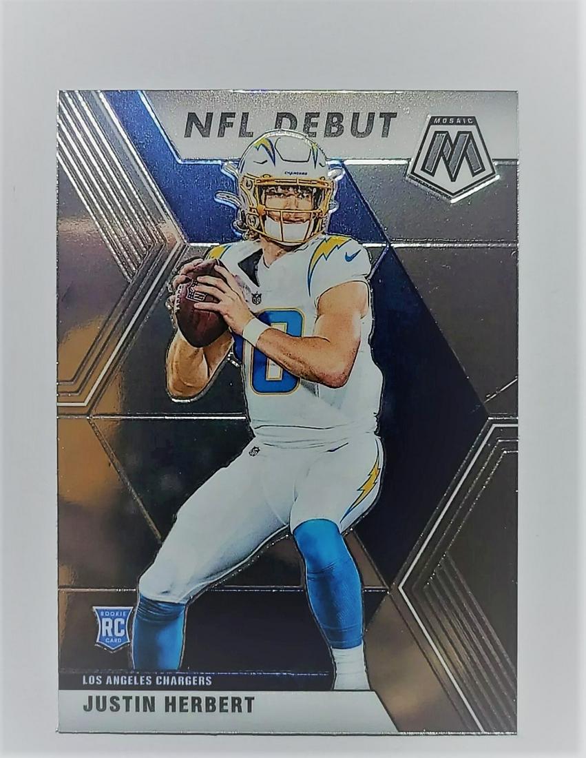 JUSTIN HERBERT LA CHARGERS ROOKIE CARD (1 of 2)