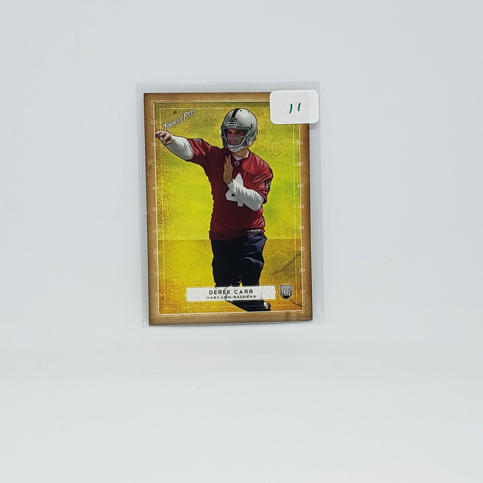2014 TOPPS TURKEY RED DEREK CARR ROOKIE CARD (1 of 2)