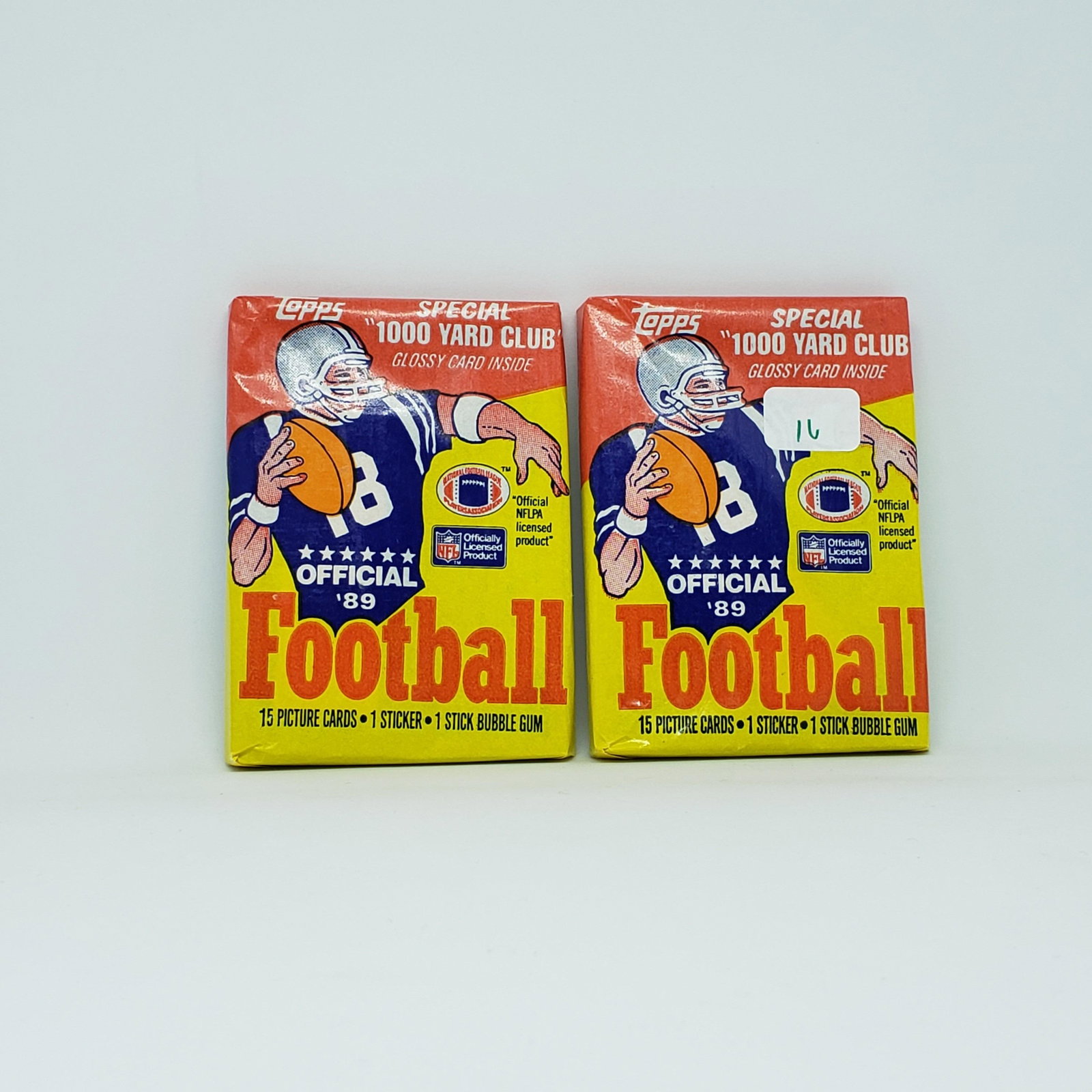 1989 TOPPS FOOTBALL SEALED WAX PACKS: 2 SEALED PACKS FROM 1989 TOPPS FOOTBALL BO JACKSON TROY AIKMAN SUPER ROOKIES
