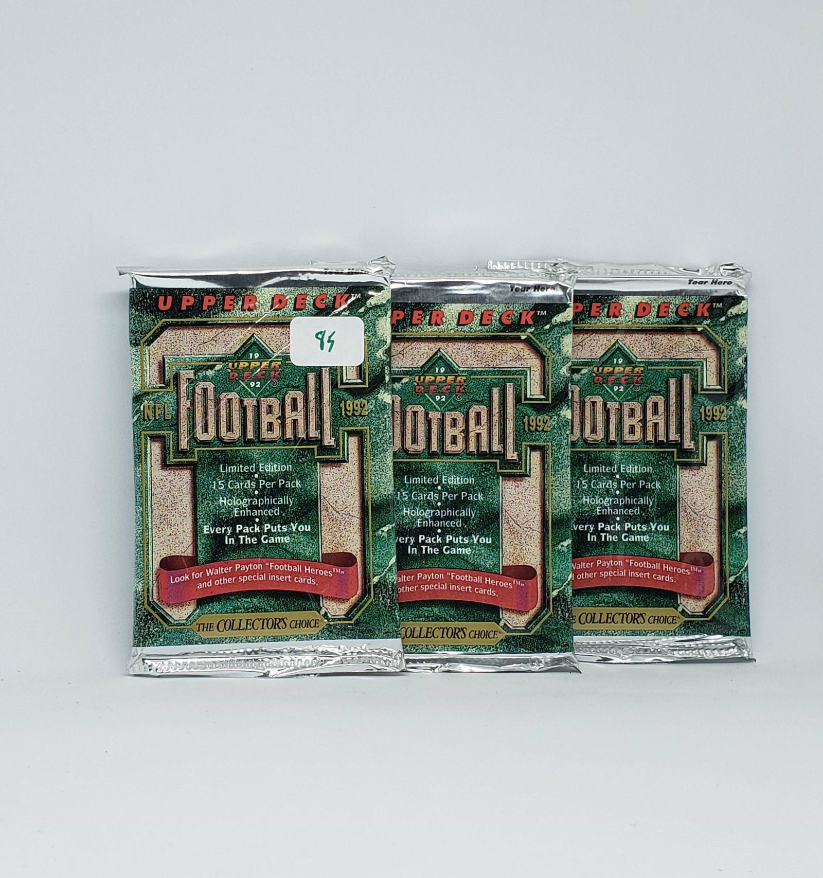 1992 UPPER DECK NFL FOOTBALL CARDS: 1993 UPPER DECK NFL FOOTBALL CARDS