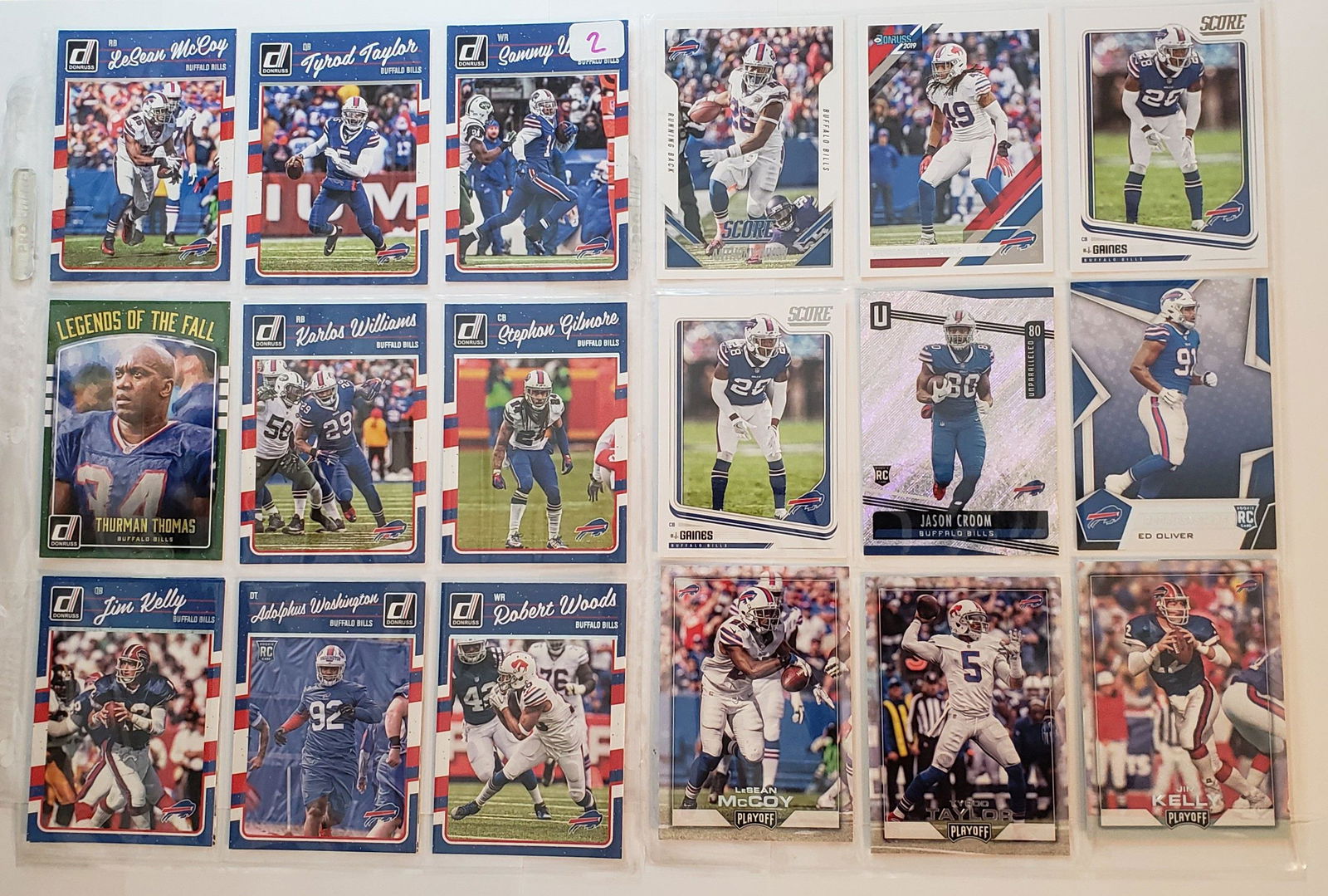 LOT OF 18 BUFFALO BILLS CARDS (1 of 1)