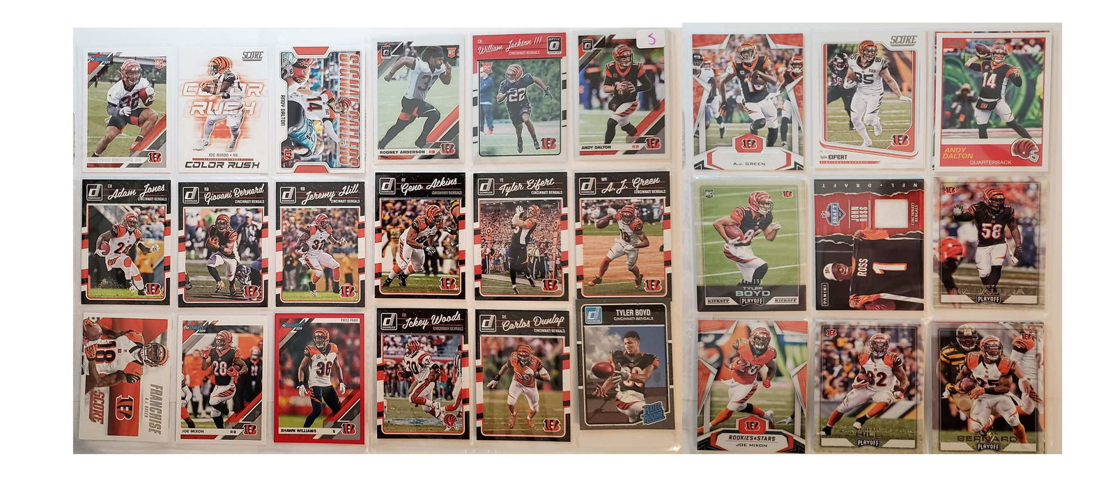 LOT OF 18 CINCINNATI BENGALS CARDS (1 of 2)