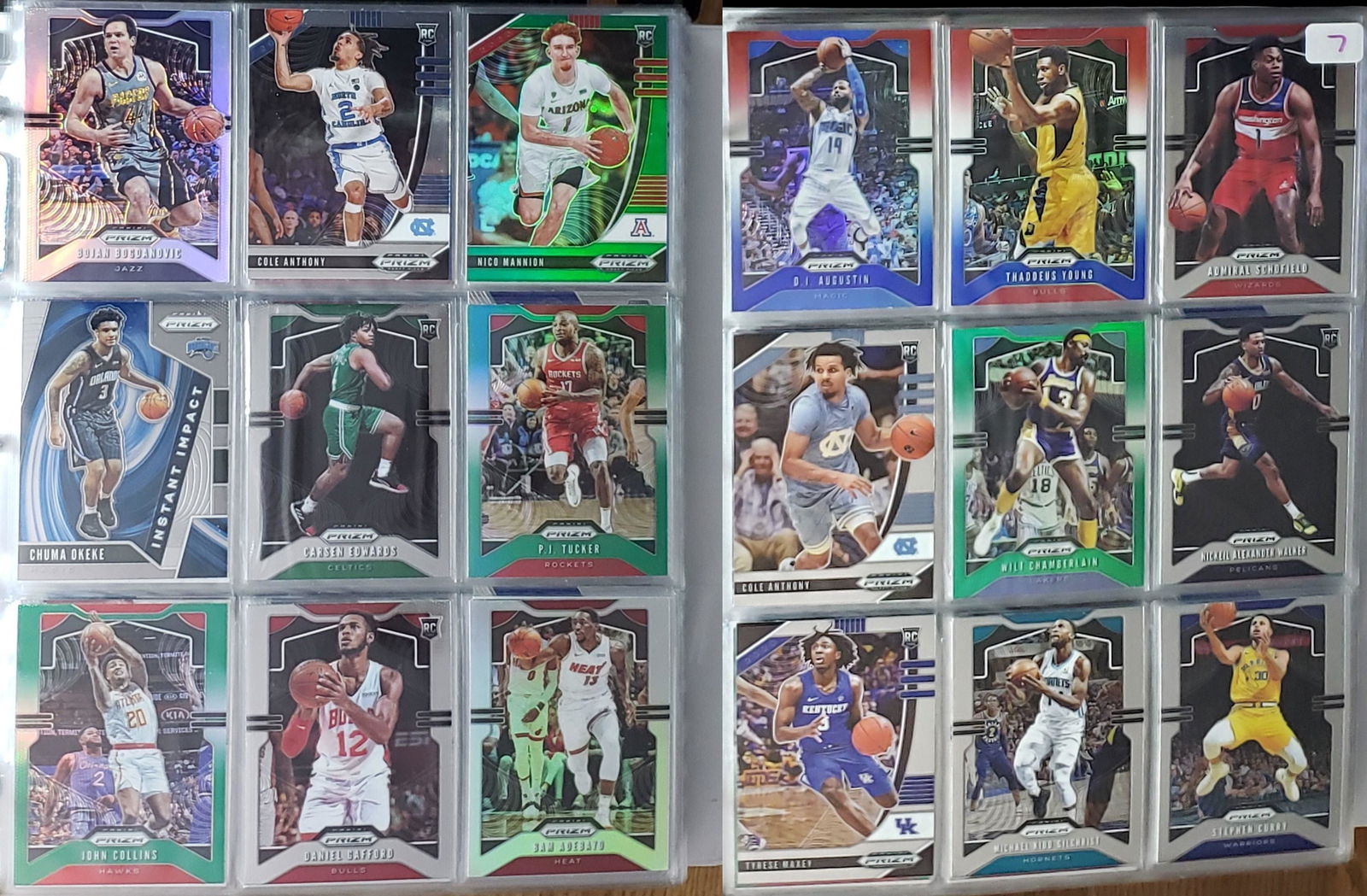 LOT OF 18  PANINI PRIZM CARDS (1 of 1)