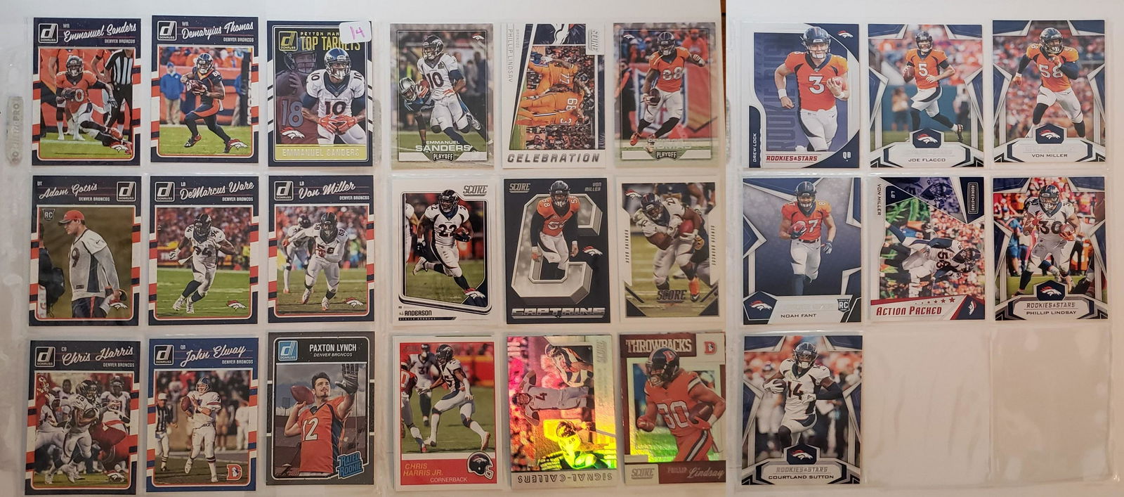 LOT OF 18  DENVER BRONCOS CARDS (1 of 1)