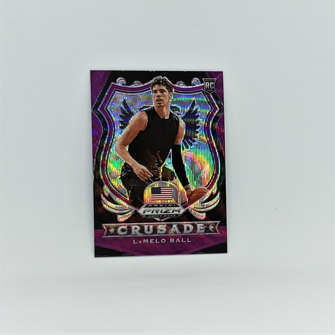 LAMELO BALL PURPLE WAVE PRIZM ROOKIE CARD (1 of 1)