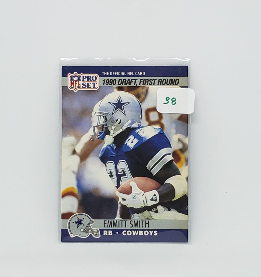 EMMITT SMITH DALLAS COWBOYS ROOKIE CARD (1 of 2)