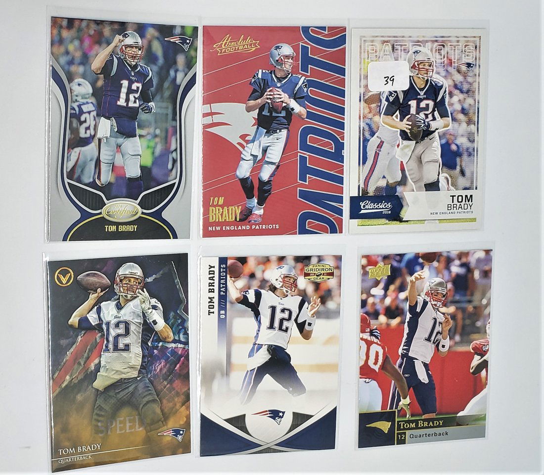 LOT OF 6 TOM BRADY NE PATRIOTS CARDS (1 of 1)