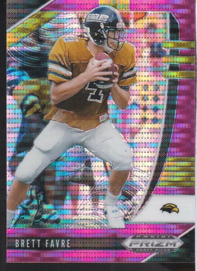 BRETT FAVRE 2020 PANINI PRIZM DRAFT PINK PULSAR PRIZM: BRETT FAVRE 2020 PANINI PRIZM DRAFT PINK PULSAR PRIZM #12 PACKERS