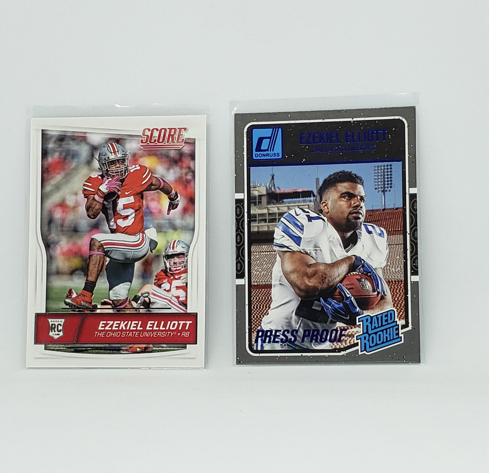 LOT OF 2 EZEKIEL ELLIOTT DALLAS COWBOYS ROOKIE CARD (1 of 1)