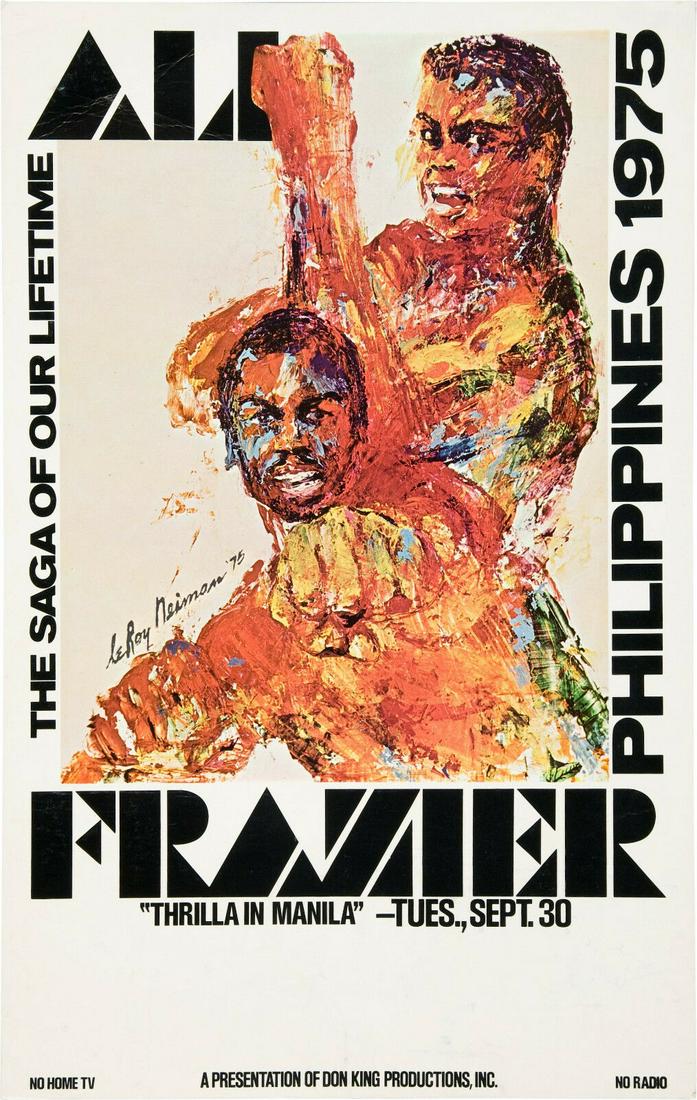 Muhammad Ali vs. Joe Frazier *Thrilla in Manila* Poster: THIS IS 24 X 36 PROMO POSTER IS REPRODUCTION OF ORIGINAL FIGHT POSTER.