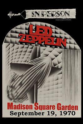 Led Zeppelin at The MSG New York Concert Poster 1970: THIS 12 X 18 PROMO POSTER IS A REPRODUCTION OF Led Zeppelin