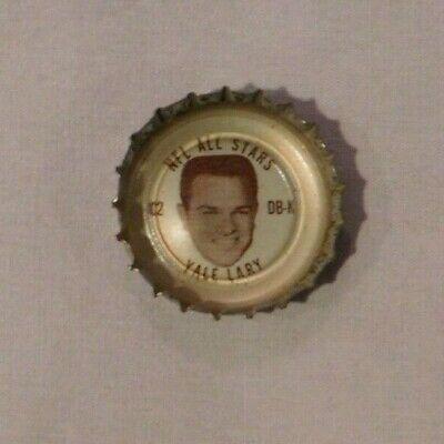 VINTAGE NFL COKE BOTTLE CAP YALE LARY LIONS: 1960's Coca-Cola NFL Bottle Caps NFL All Stars Yale Lary Detroit Lions