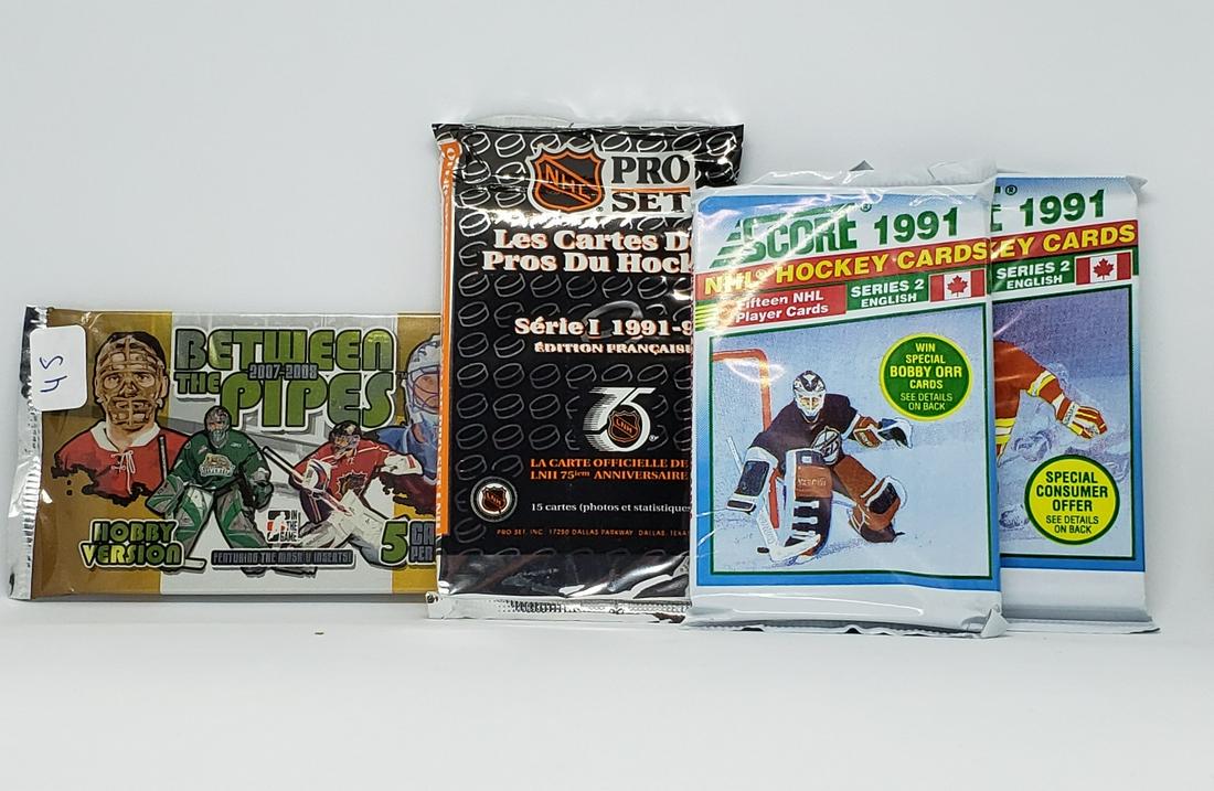 (4PK) ASSORTED SEALED HOCKEY PACKS (1 of 1)