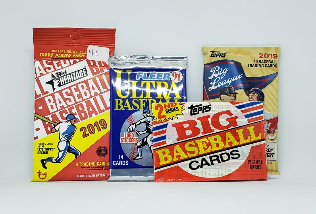 (4PK) ASSORTED SEALED BASEBALL PACKS (1 of 1)